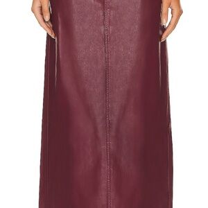 Free People  -  We The Free City Slicker Leather Maxi Skirt